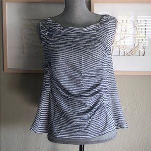 Deletta Stripped + Rutched Top